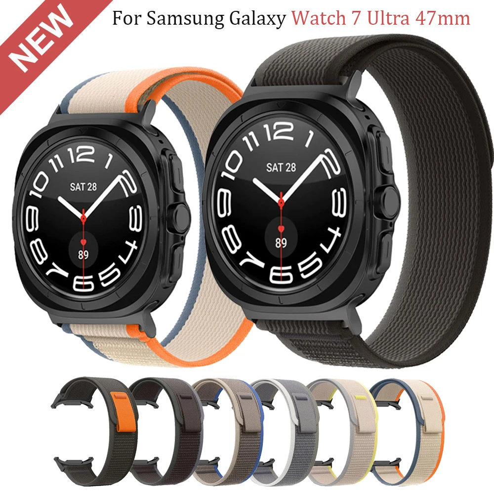 Pop Trail Loop Strap For Samsung Galaxy Watch 7 Ultra For Women Men, Adjustable Sport Correa For Galaxy Watch Ultra 47mm Watch