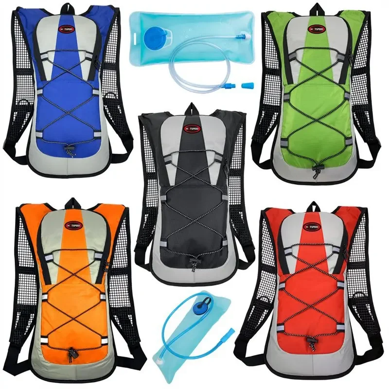 Brand backpack Water Bag Tank Backpack Hiking Motorcross Riding Backpack with 2L Water Bag Hydration Bladder skate bag