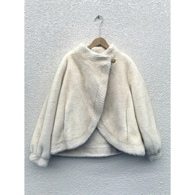 Luxury Brand Women Clothing Fur Autumn Winter Cold Resistance Warmth Faux Fur One-piece Coat Soft Environmentally Friendly Charm