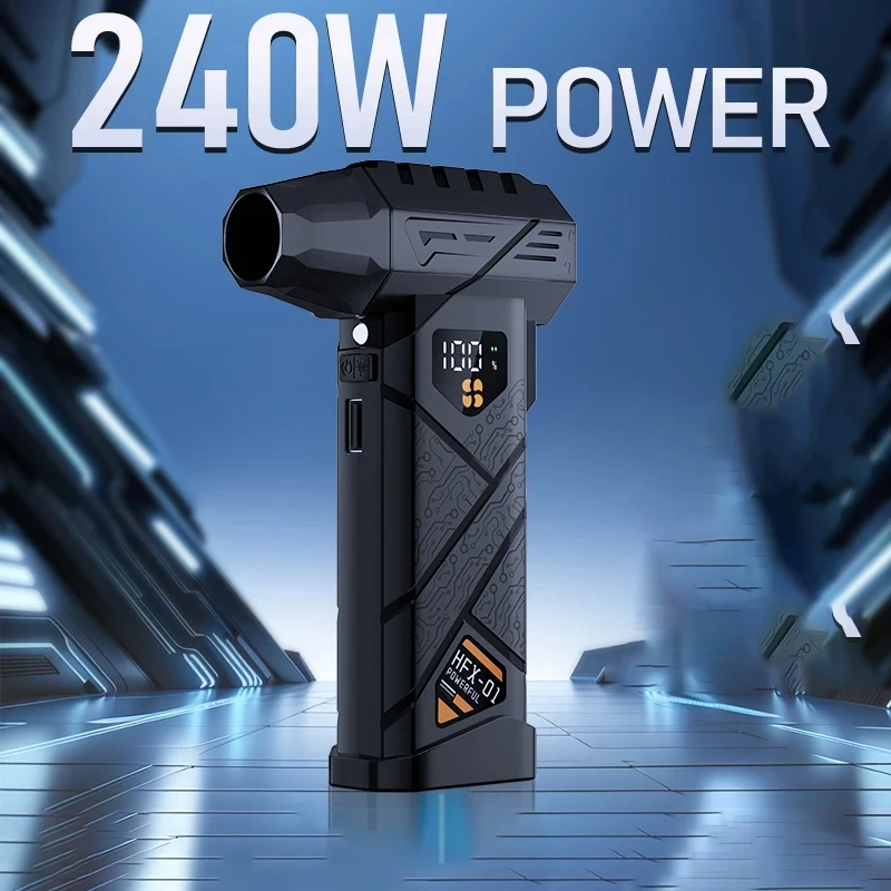 

Brushless Turbo Jet Blower With LED Lighting 990000RPM Powerful Turbo Jet Fan Air Blower Portable Fan Wireless Dust Cleaner