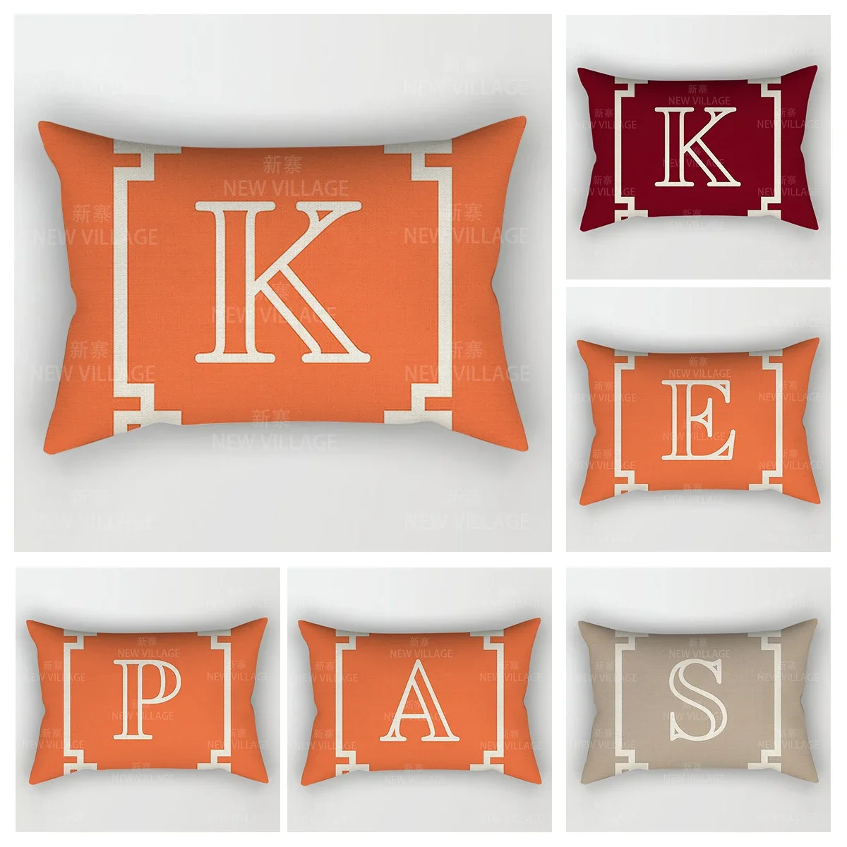 Home Decor 26 Letter Alphabet Pillowcase autumn decoration pillow cushion cover decorations throw pillow covers30*50 40x60 50*70