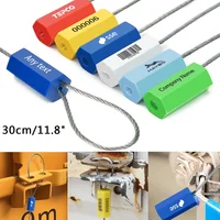  Sellos de cable de alambre de acero galvanizado: cerraduras de seguridad resistentes a prueba de manipulaciones para camiones/contenedores 20/50 piezas