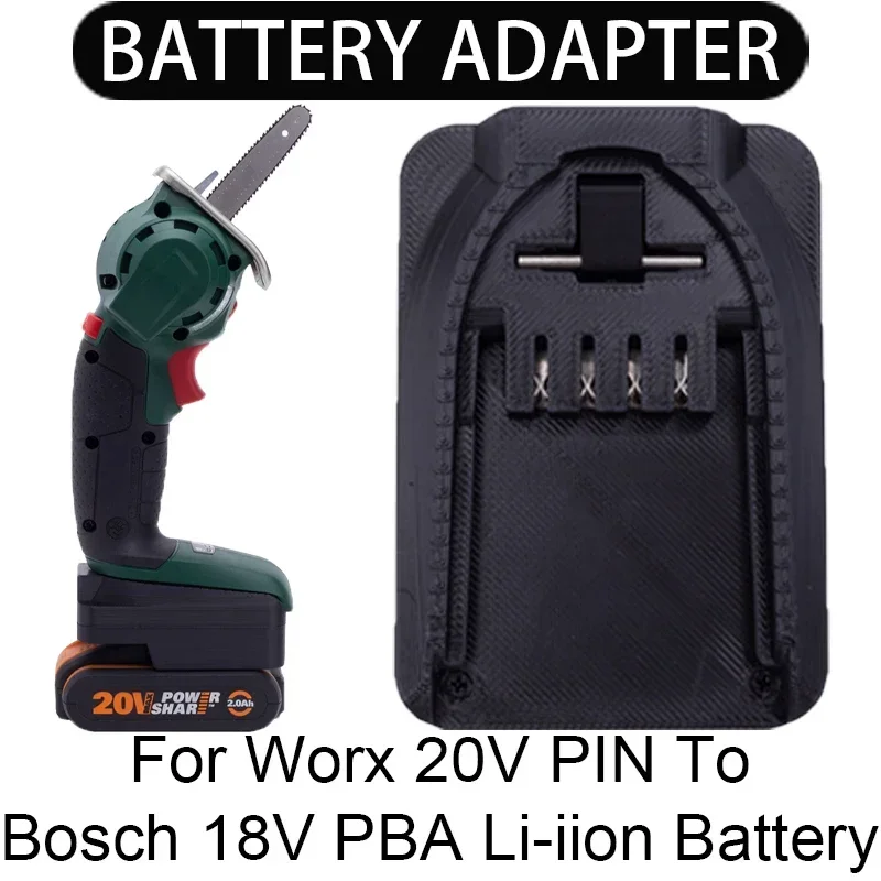 Adapter/Converterr for Bosch 18V PBA Li-ion Tools To Worx 20V 4PIN Li-ion Battery Adapter Power Tool  Accessories