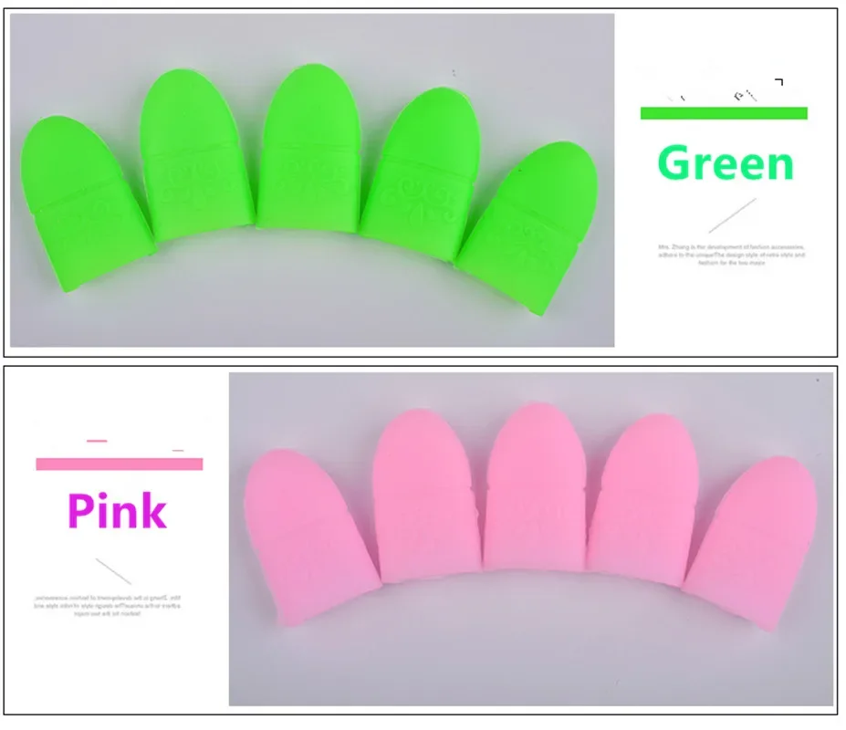 5Pcs UV Gel Polish Remover Wrap Silikon Elastische Soak off Cap Clip Maniküre Reinigung Lack Werkzeug Wiederverwendbare Finger