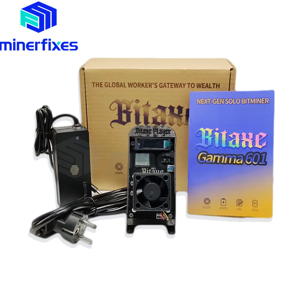 Solo Bitaxe Gamma 601 Miner 1.2TH/S 18W od Antminer S21 Pro Asic Miner Bitcoin Miner BTC Mining Machine Crypto Miner do użytku domowego