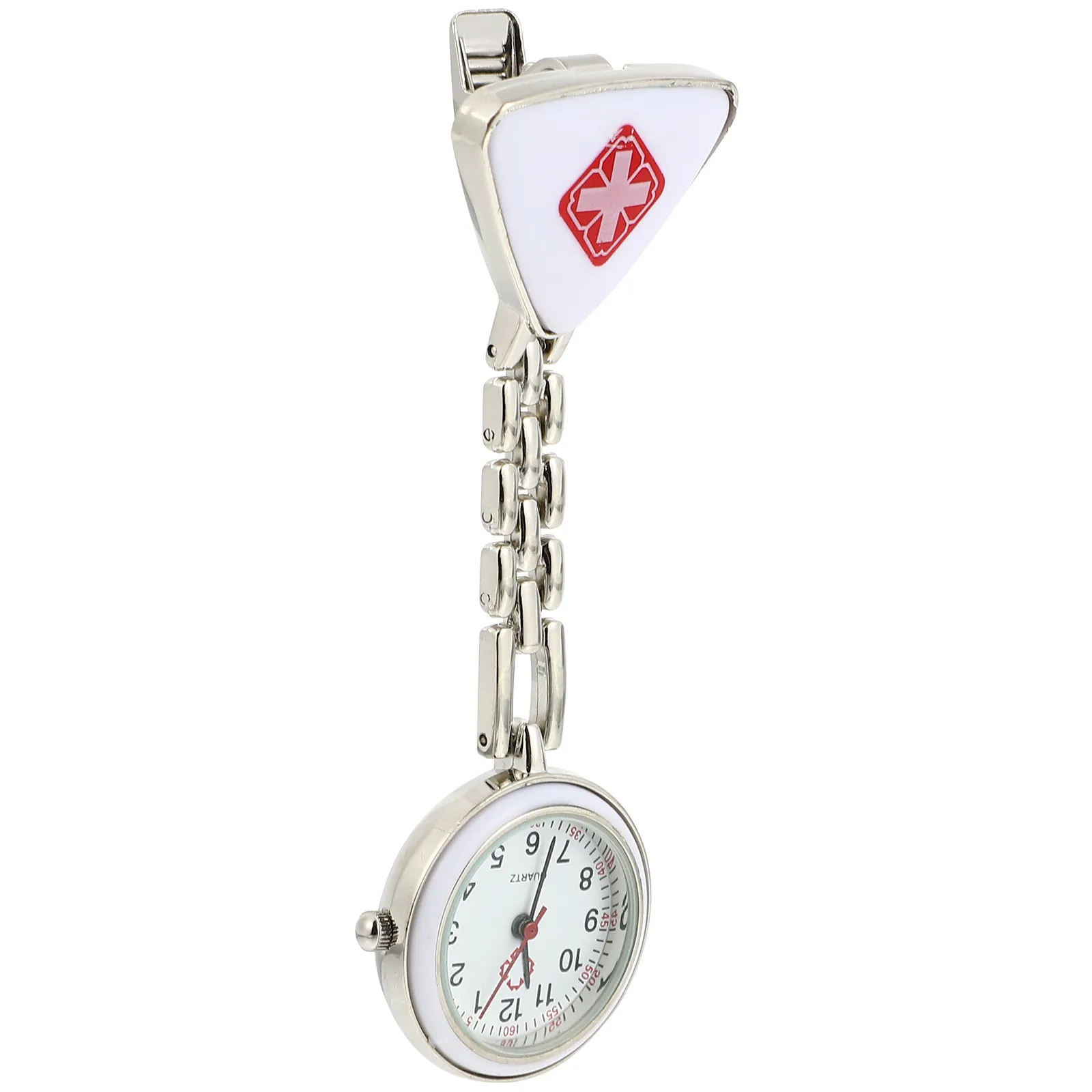 Quartz Nurse Pocket Watch with Clip – Waterproof, Lightweight, Creative Fob Watch for Medical Professionals