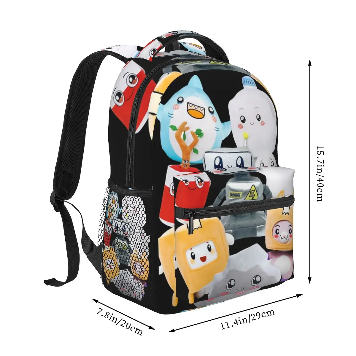 Rocky Lankybox Lanky Box Backpacks Boys Girls Bookbag Children School Bags Cartoon Travel Rucksack Shoulder Bag Large Capacity