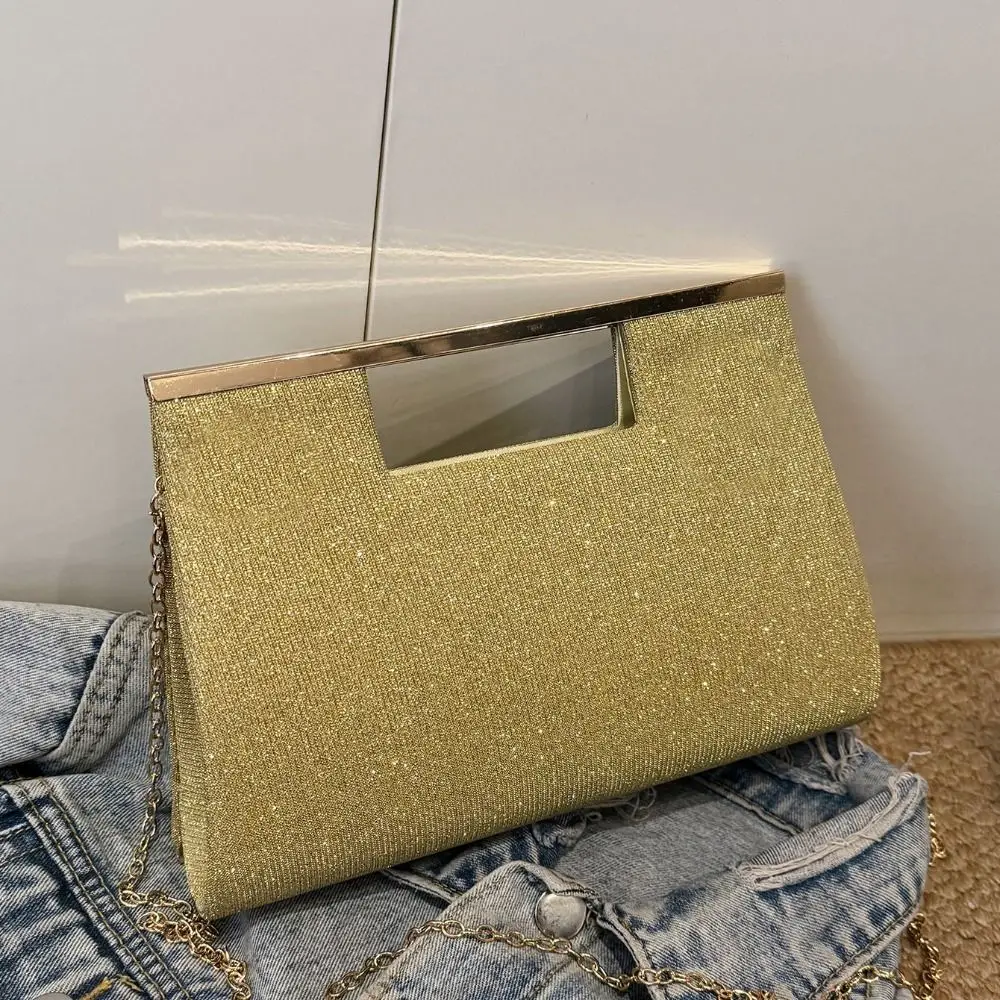 

French Shiny Evening Banquet Bag Clutch Bag Temperament Glitter Shoulder Bag Small Purse Crossbody Bag Rhinestone Hand Bag Women