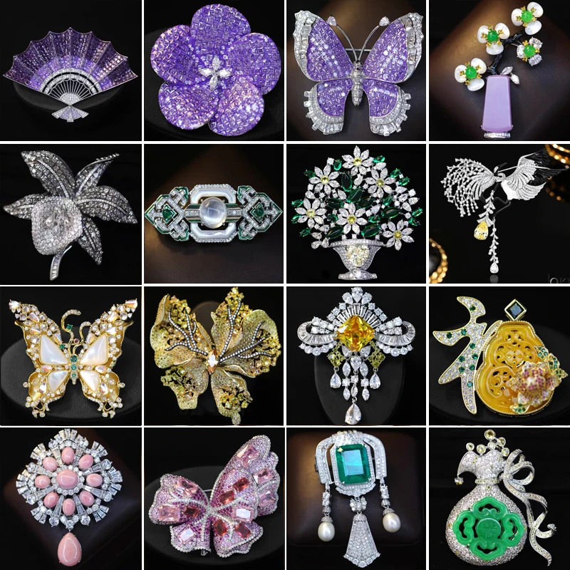 OKILY Luxury Natural Shell Dragonfly Brooch Delicate Optimize jade Pearl Broche Decorativo De Ropa for Women Clothing Accessori