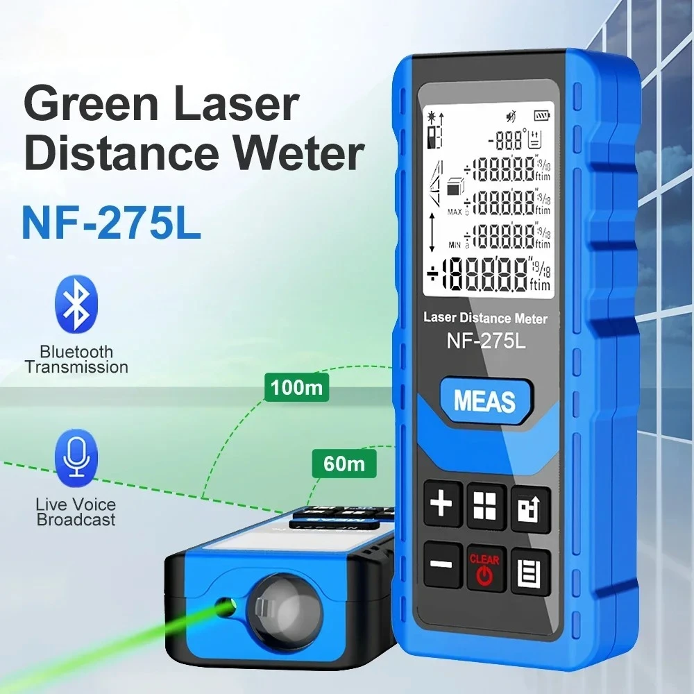 2026 Digital Laser Rangefinder Green Beam Laser Distance Meter 60/100M Professional Rangefinder Hight Accuracy Range Fin view 2