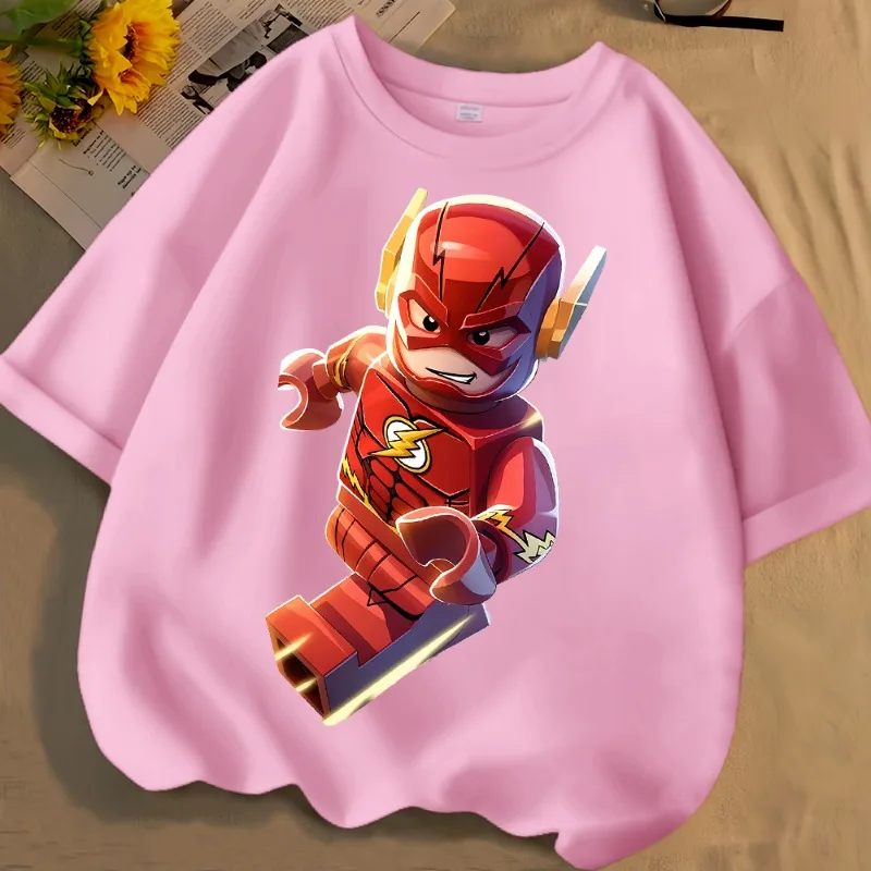 Nieuwe BeastKingdom De Flash Creatieve Cartoon Anime Korte Mouw Gepersonaliseerde Anime Merchandise Ronde Hals Losse T-shirt Groothandel