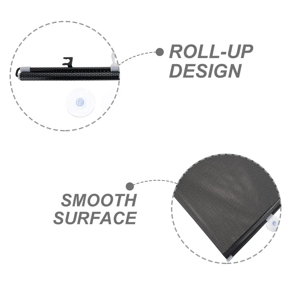 

1Set Window Shade Nail- -Up Curtain Room Privacy Protector Retractable Suction Cup Window Cover