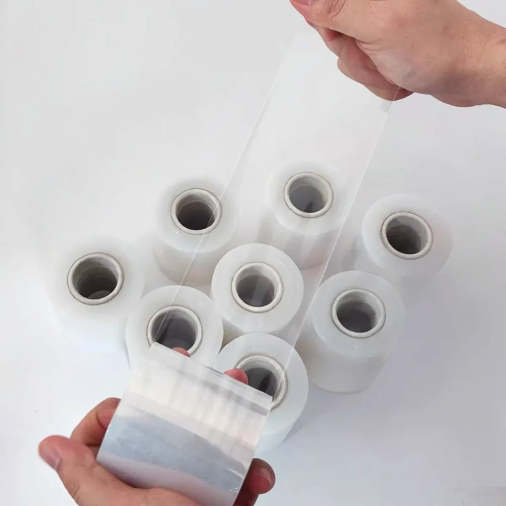 Heavy Duty Stretch Film For Parcel Shipping Moving Adhesive Packaging Supplies Transparent Protection Wrap Industrial Tool Roll