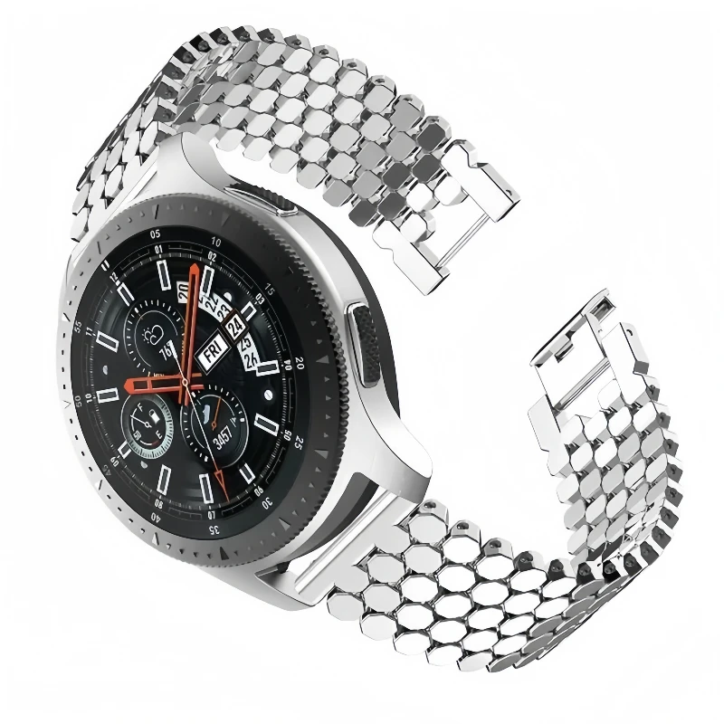 22 mm 20 mm Metallarmband für Samsung Galaxy Watch 7/FE/6/5/4/Active 2 40 44 mm Correas-Armband für Huawei Watch GT2-3 42 46 mm Band