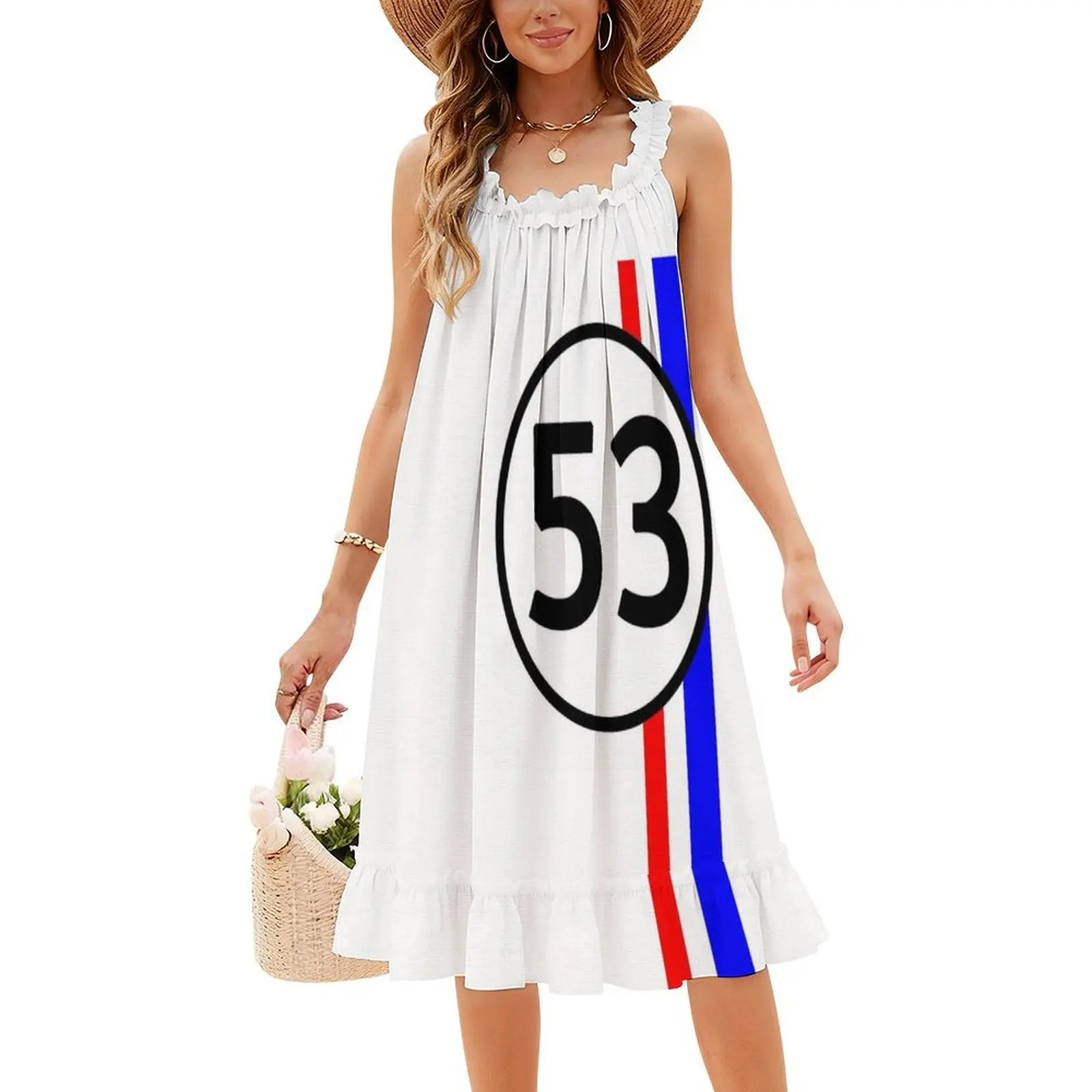 فستان Herbie The Little Bug From The Racing Car Movie للسيدات للحفلات، ملابس نادي مطبوعة عصرية للإناث Herbie #4