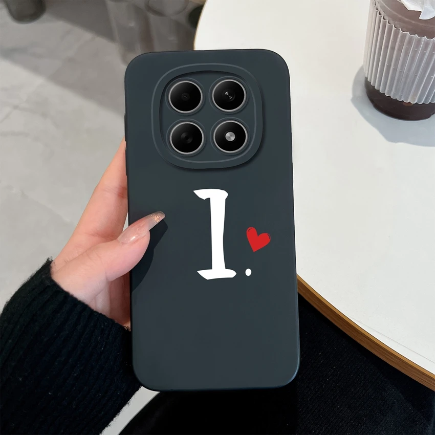 Niedliche Buchstaben Handyhülle für Redmi Note 15 15Pro 4G Gehäuse Weiche Matte Silikon Linsenschutz Hülle für Redmi Note15 15 Pro Schale – Detail 9
