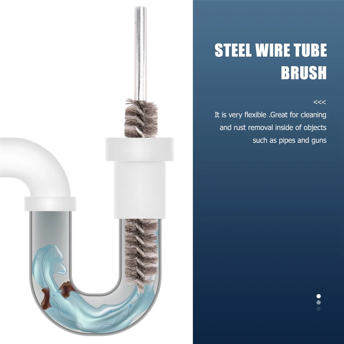 

Сейчас в тренде, длина 17 см, диаметр 20 мм, щетка для чистки трубок из нержавеющей стали