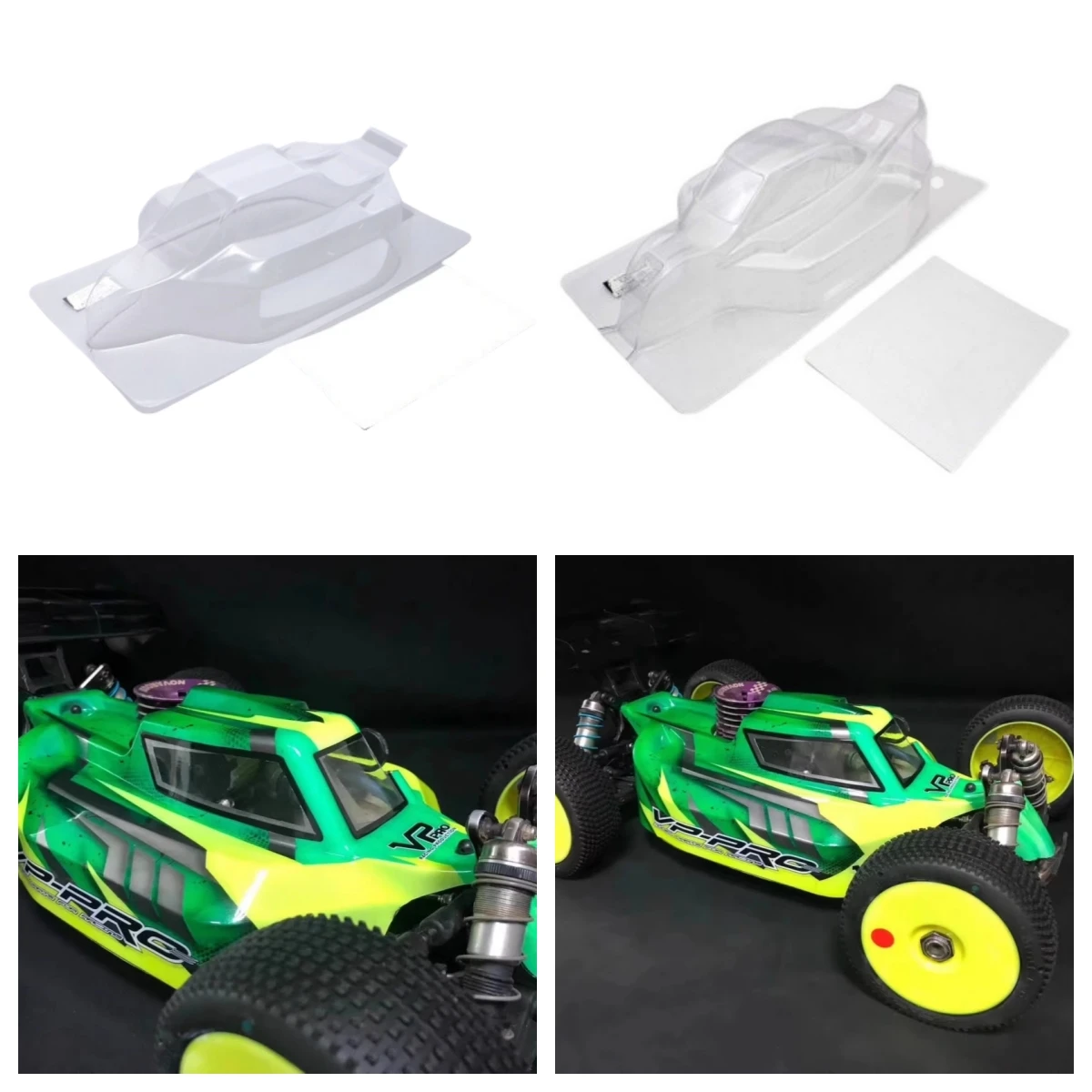 1:10 RC Electric Buggy Clear Lexan корпус для Kyosho 1/8 MP10E