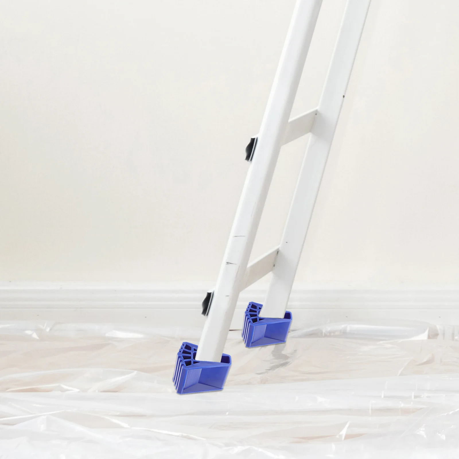 

2pcs Nonslip Feet Pad Durable Blue PVC Anti Skid Attic Ladder Cover Stabilizer Construction Tools Household Accessories