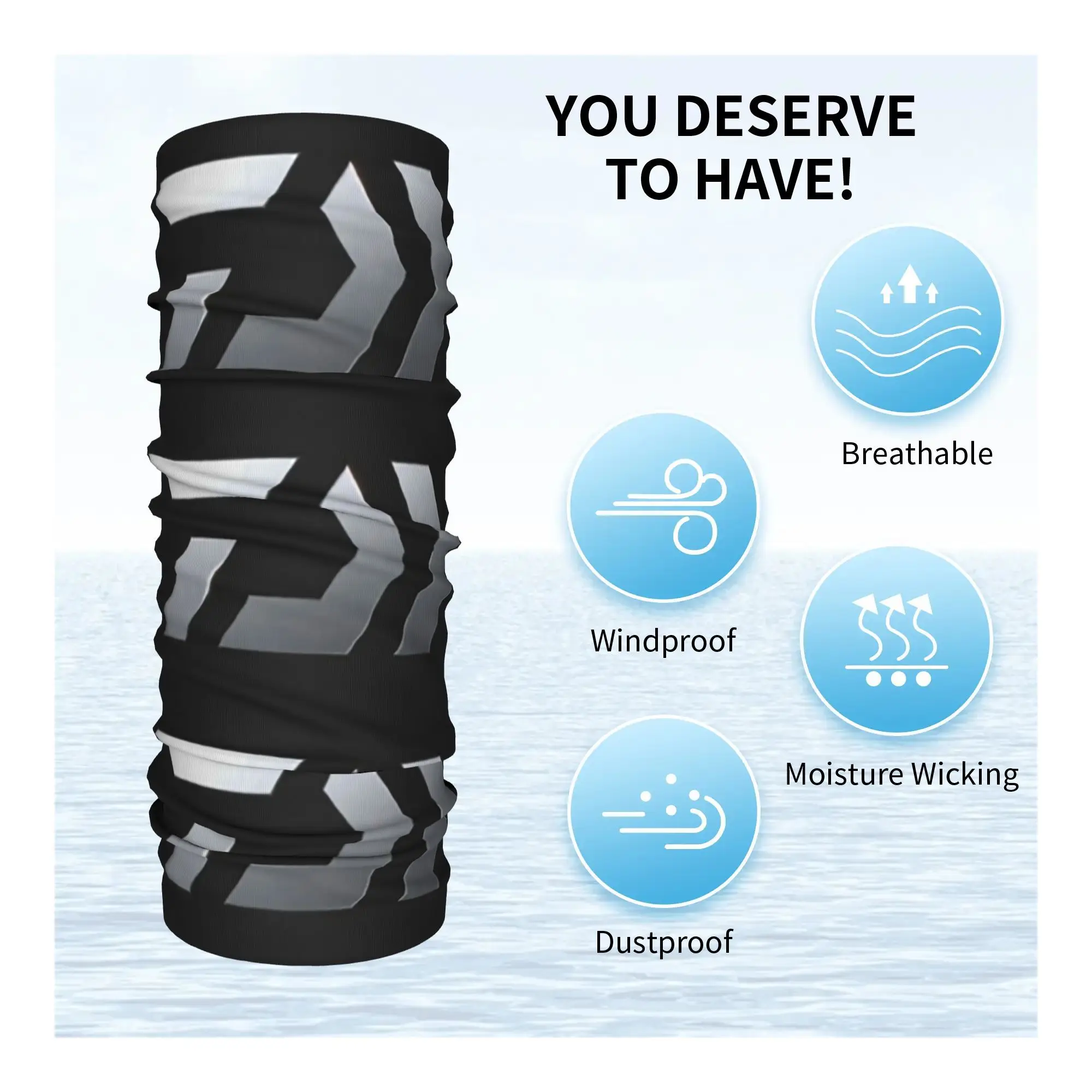 دايوا الصيد 3 باندانا غطاء الرقبة المطبوعة التفاف قناع وشاح دافئ عقال ركوب الدراجات للرجال النساء الكبار يندبروف