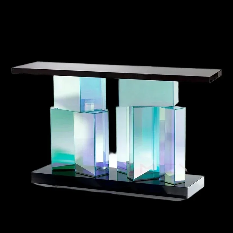 

Designer Entry Entrance Table Colorful Acrylic Aisle End View Platform Entrance Platform 07
