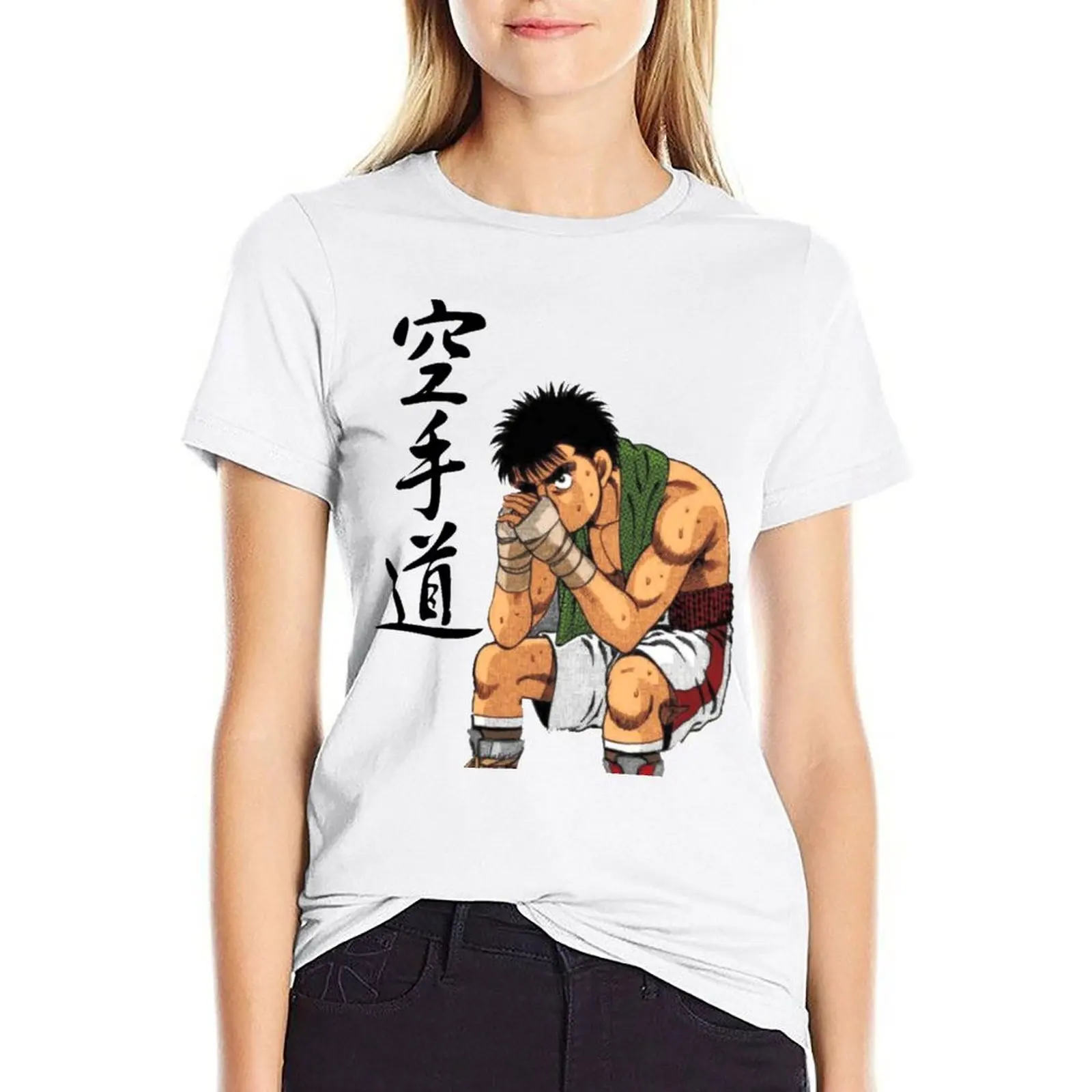 

Hajime no ippo : Serious ippo T-shirt funny summer clothes white t shirts for Women