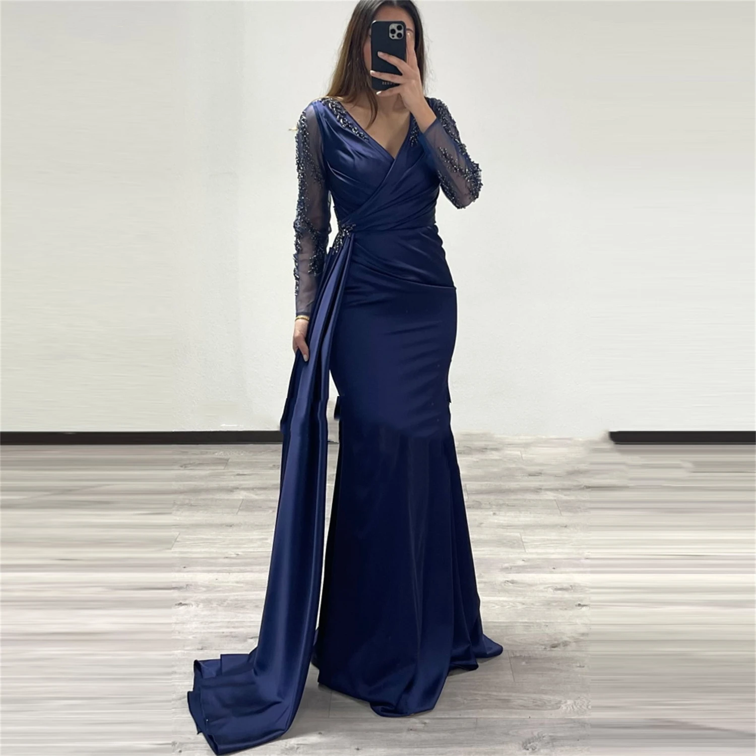 V-neck Civil Bride Dress Wedding 2023 High Sewing Wedding Dresses for Woman Plus Size Bepeithy Official Store Amanda Novias Gown