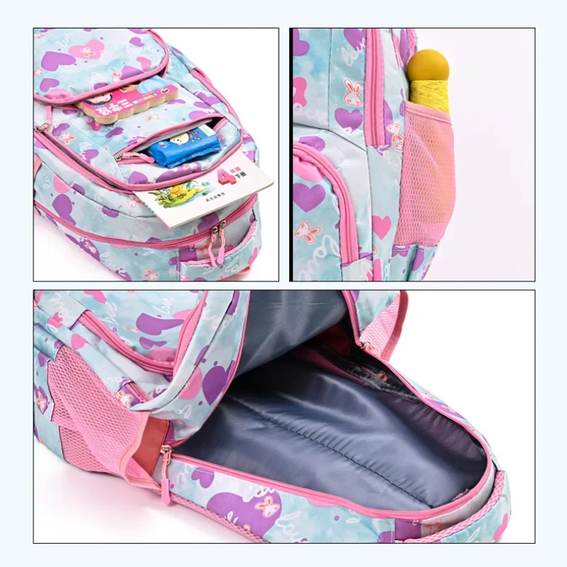 Lindas mochilas escolares de gran capacidad para estudiantes de escuela primaria, mochilas de libros ligeras para niños y niñas, mochilas Kawaii para adolescentes