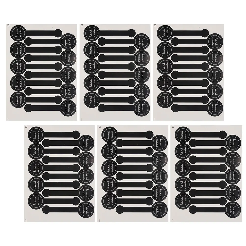 

60 Sheets Black Copper Tamper Proof Labels Decorative Seal Stickers for Gift Boxes Cake Packaging Business Supplies