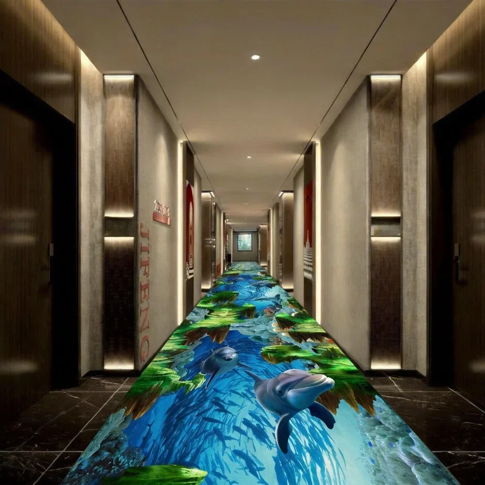 3D Corridor Runner Long Carpets for Hallway Living Room Decoration Home Aisle Floor Mats Modern Luxury Entryway Decor Area Rug