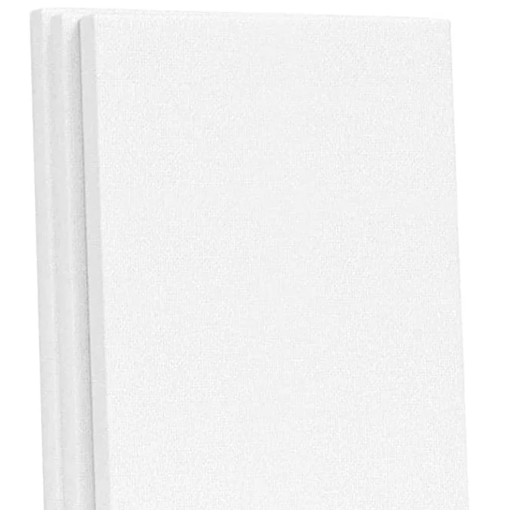 5pcs White Blank Square Artist Canvas Wooden Board Frame Cotton Artist Canvas Boards for Oil Painting Acrylic Watercolor image 4