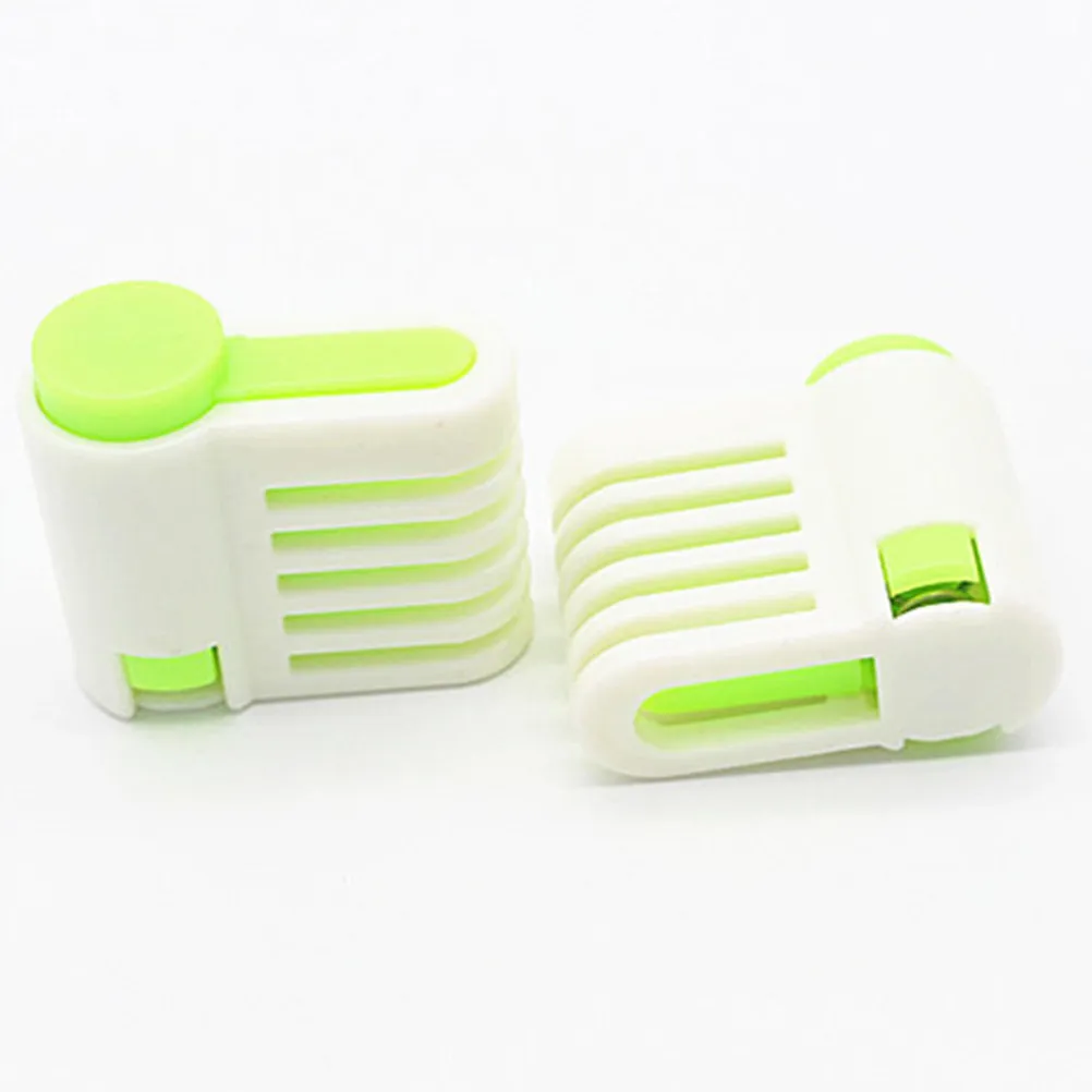 5Pairs Plastic Cake Slicer Adjustable 5-Layer Toast Cutter Baking Utensil for Uniform Slicing Leveling Fixator Dishwasher Safe