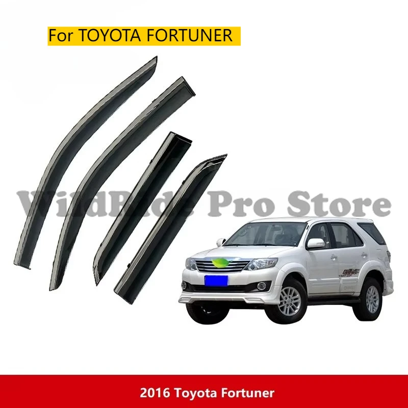 

CAR WINDOW VISOR WIND DEFLECTOR for TOYOTA FORTUNER RAIN GUARD SUN SIDE DOOR VENT VISOR WEATHER SHIELD SUN VISOR