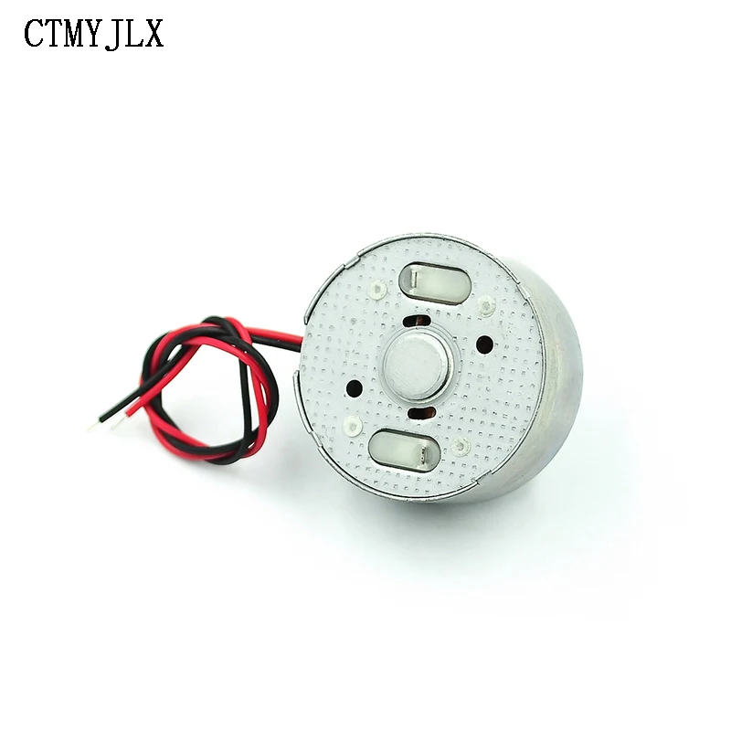 10 sztuk okrągły Mini silnik Micro 300 Solar DC 3V 4.5V 5V silnik do odtwarzacza CD PH2.0mm silniki elektroniczny zestaw zrób to sam