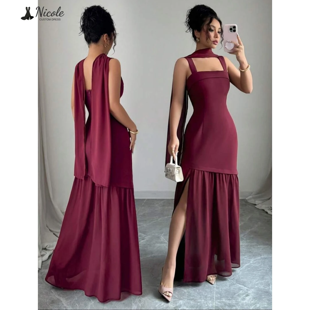 

Николь Вечерние платья Женские элегантные женские платья для свадебной вечеринки Платье на заказ Роскошное платье для выпускного вечера 2025 Line A Candle