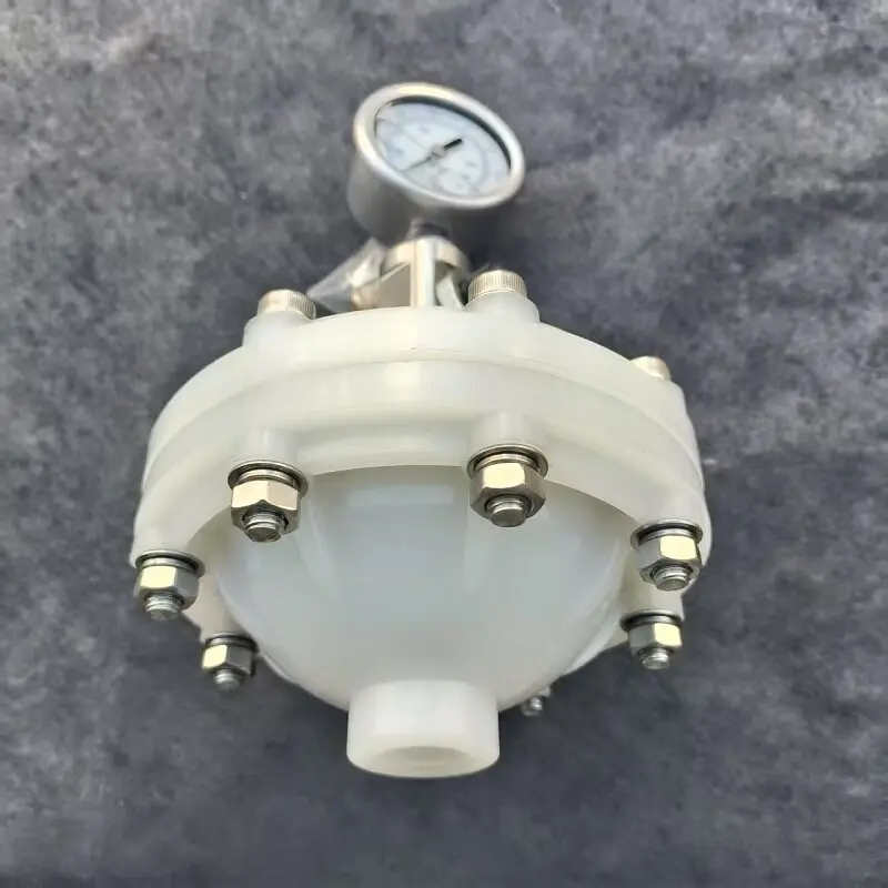 PVDF/stainless steel, diaphragm pulse damper SUS buffer tank, airbag with pressure gauge