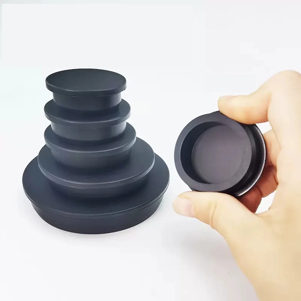 T Type Seal Plug 51.3mm-106.5mm Black Silicone Rubber Inserts Snap-On Gasket Sealing Hole Plugs Blanking End Seal Stopper Caps