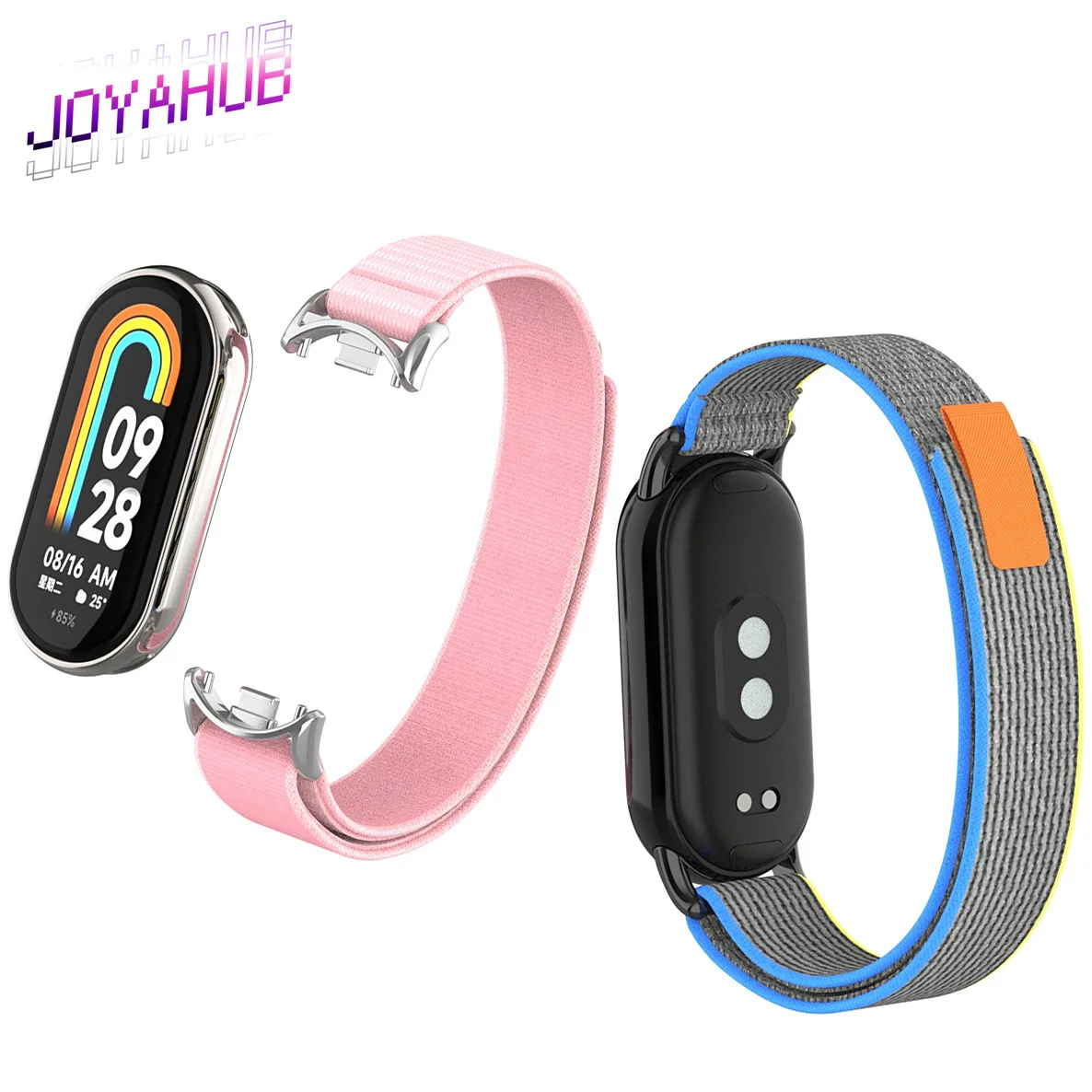 Custom LOGO for Xiaomi Bracelet 10 Strap Nylon Weaving Wild Path Loop Velcro Smart Bracelet Strap Watch Modification Accessories