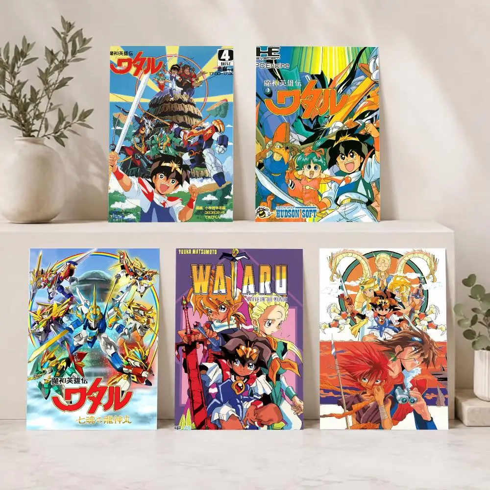 Heroic Mecha Anime M-Mashin Hero Wataru Poster Series HD Wall Living Room Home Decor Gift