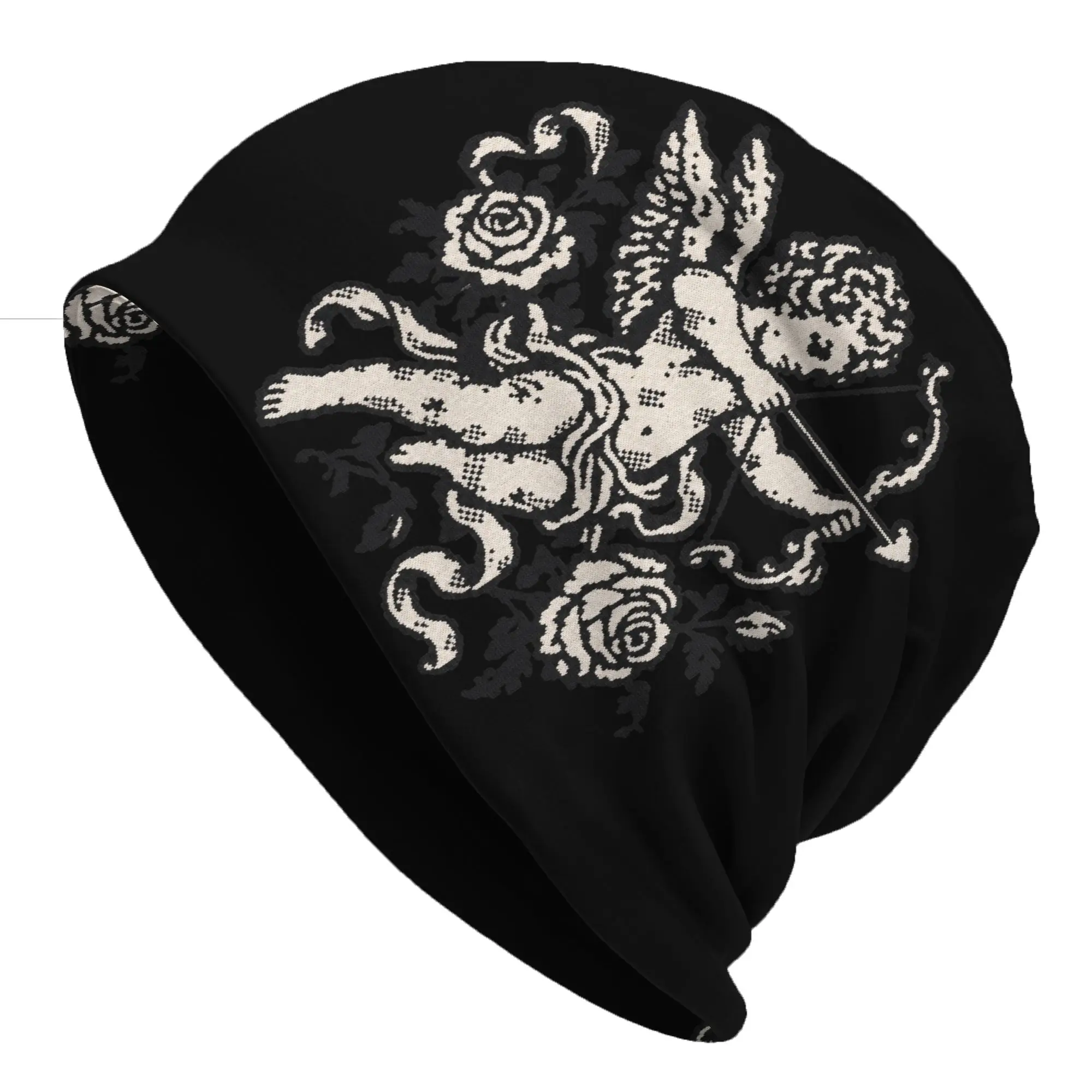Angel Drawing Bow Arrow Pattern Hat Fashion Caps Men Women  Skullies Beanies Ski Caps Soft Bonnet Hats