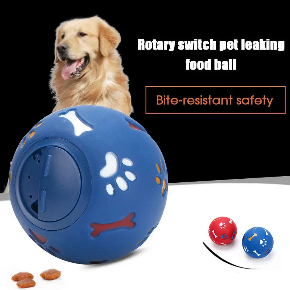 Pet Interactive Puzzle Toy Leakage Food Ball Food Dispenser  Ball Dog Puppy Play Toys