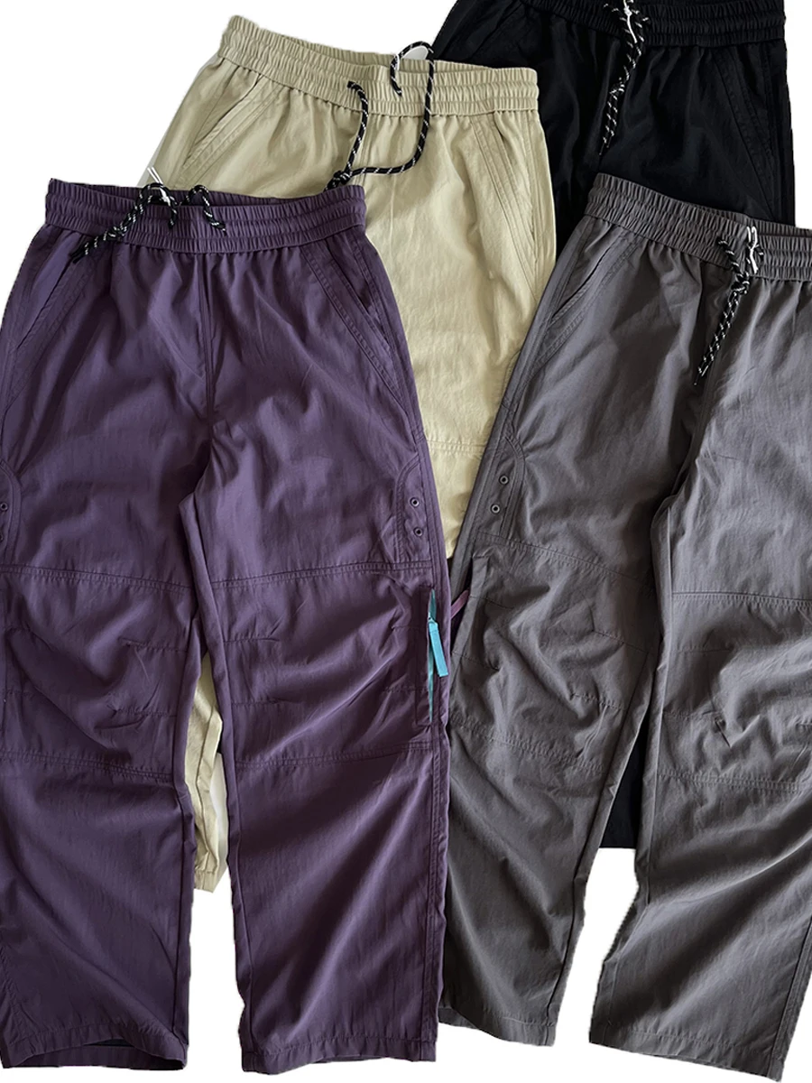 

Мужские повседневные свободные брюки прямого кроя для активного отдыха на природе, быстросохнущие, водонепроницаемые, для спорта и туризма, модные