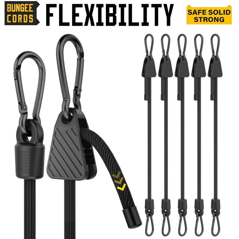 1/2/4PCS Heavy Duty Luggage Packing Ropes Elastic Bungee Cor