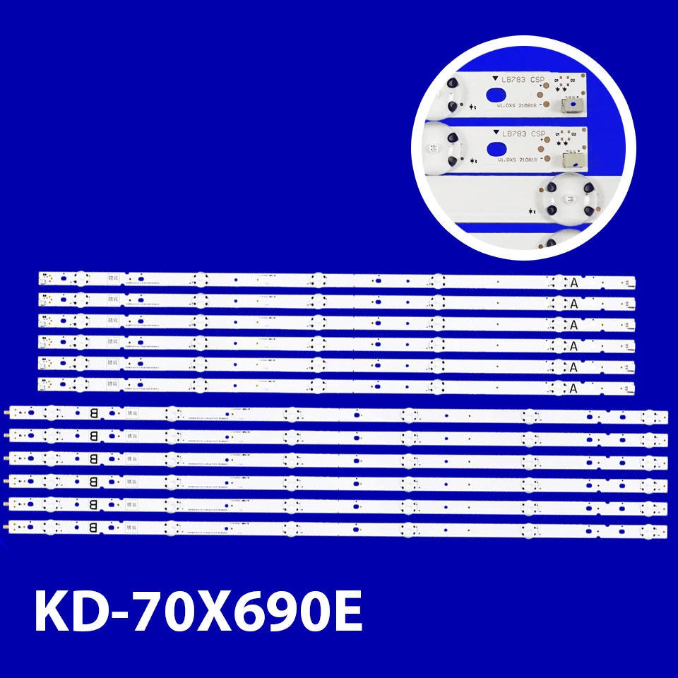 Nuevo 12 Uds LED SO NY KD-70X690E KD-70X6700E KD70X690E S700DUC-A 1 A8387826A L G Innotek FBC 70 pulgadas A tipo B 3PCM00693A 3PCM00694A