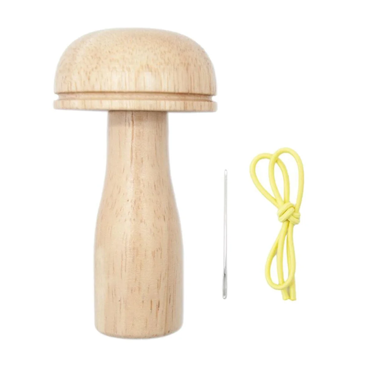 

Darning Mushroom Kits Wooden Tool with Strong Handle and Gradual Curvature for Sewing Threads, Socks, Sweaters