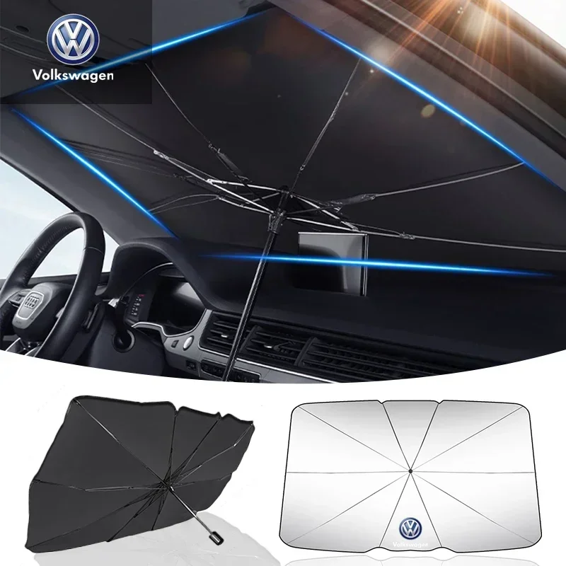 Car Windshield Sunshades Covers Auto Front Window Visors For Volkswagen VW Golf 4 5 6 7 MK4 MK5 MK6 MK7 MK8 Car Accessories