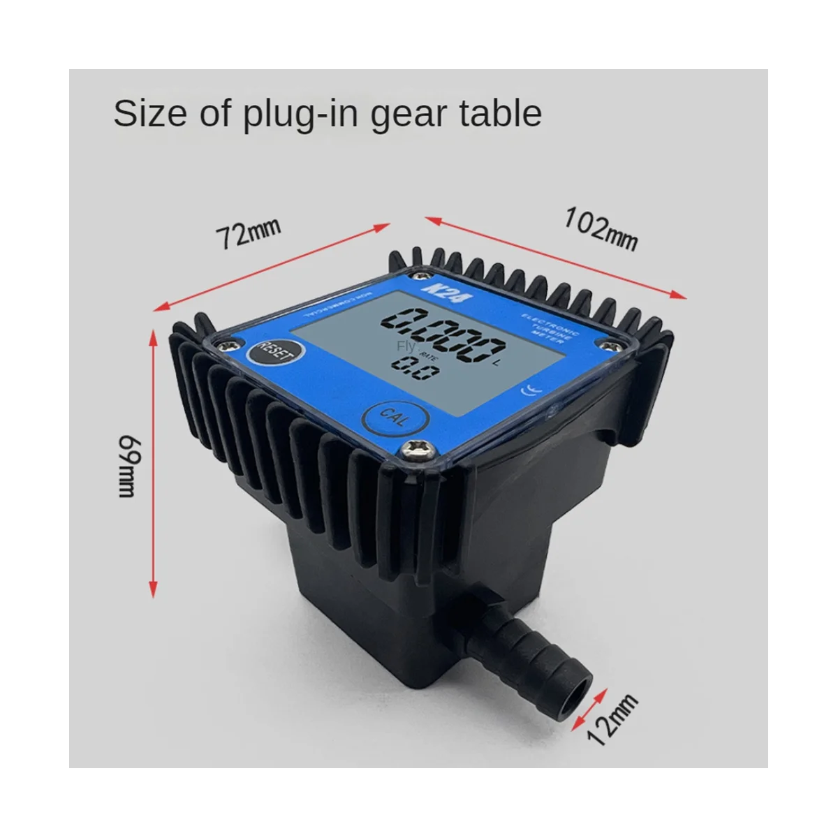 Minor Flow Digital Display Meter Gear Flow Meter Gasoline Oil Hydraulic Oil Soy Oil Water 1-15L/Min