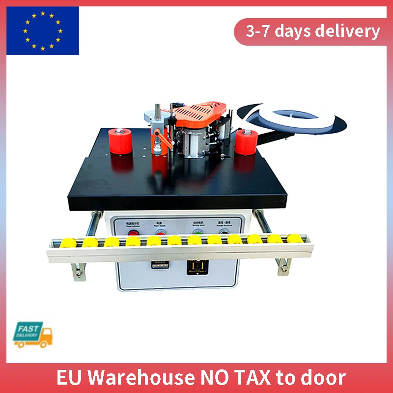 Machine à plaquer les chants TS500 ST300, collage Double face pour le travail du bois, 1200W 2-6 m/min, outils avec outils de coupe de plateau, prise ue