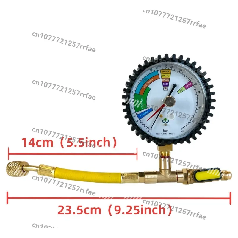 Nitrogen pressure gauge Refrigerator air conditioner detection 60kg pressing pressure nitrogen