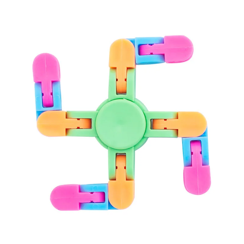 Jeu de gyroscope du bout des doigts pour parent et enfant, vélo à quatre maillons, jouet de décompression JOTop, Fidget Spinner, jouet de bureau, cadeau pour enfants